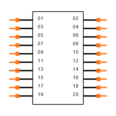 CLT-110-02-L-D-BE-A-K Symbol