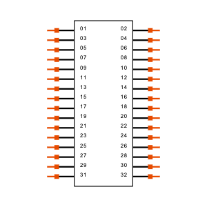 CLT-116-02-F-D-BE Symbol