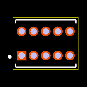 DWM-05-55-G-D-250 Footprint