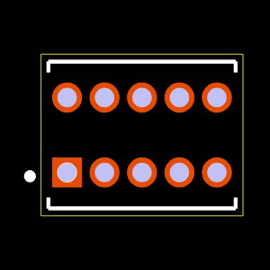 DWM-05-56-G-D-411 Footprint
