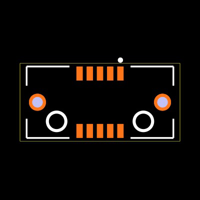ERF8-005-05.0-S-DV-L-TR Footprint