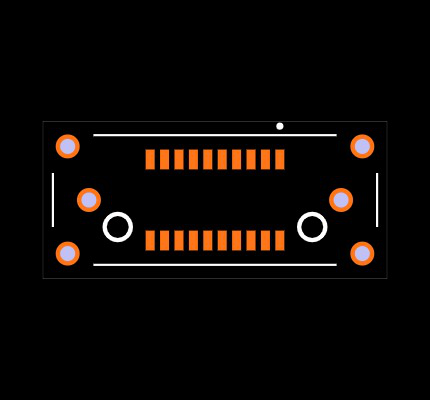 ERF8-010-7.0-L-DV-EGPS-K-TR Footprint
