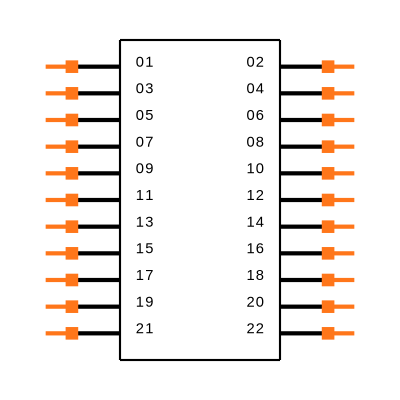 ERF8-011-09.0-S-DV-TR Symbol