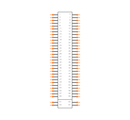 ERM8-030-01-L-D-RA-L-K-TR Symbol