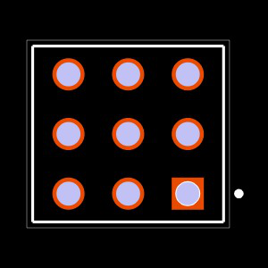 ESQ-103-33-G-T Footprint
