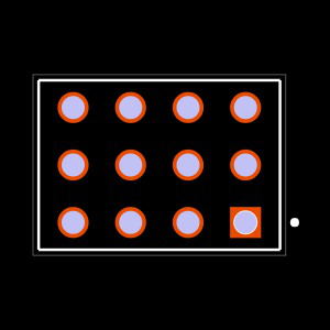 ESQ-104-12-G-T Footprint