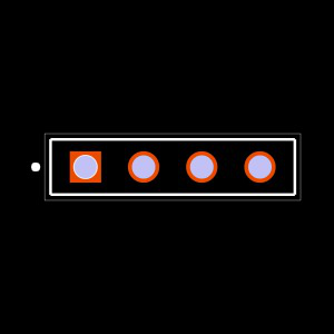 ESQ-104-44-G-S Footprint