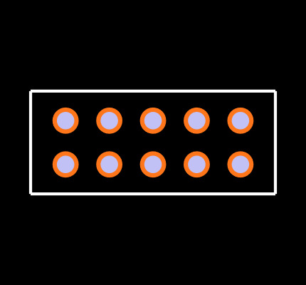 ESQ-105-23-G-D Footprint