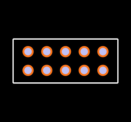 ESQ-105-34-G-D Footprint