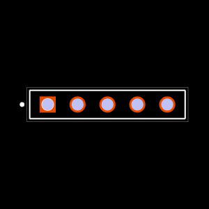 ESQ-105-37-G-S Footprint