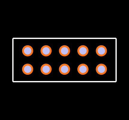 ESQ-105-39-G-D Footprint