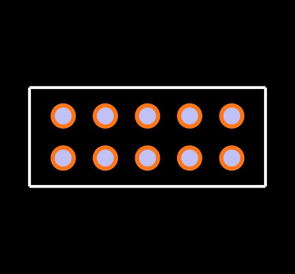ESQ-105-39-S-D Footprint