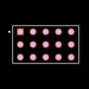 ESQ-105-44-G-T Footprint