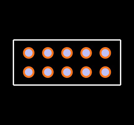 ESQ-105-44-L-D-LL Footprint