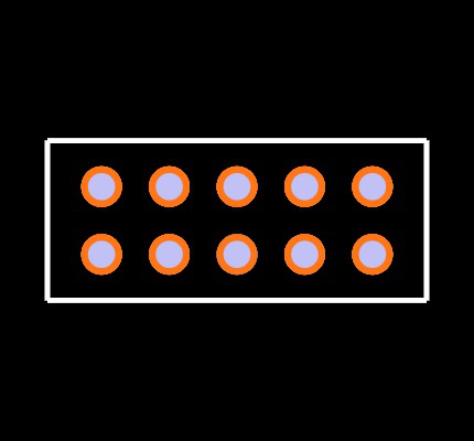 ESQ-105-58-L-D Footprint