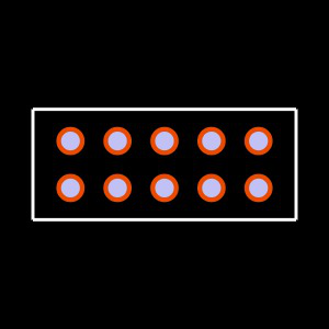 ESQ-105-69-G-D Footprint