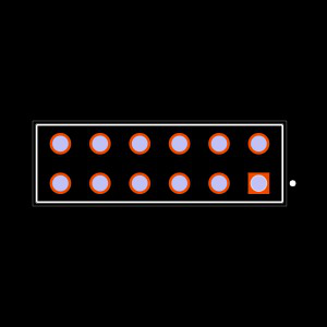 ESQ-106-24-G-D-LL Footprint
