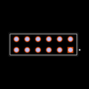 ESQ-106-38-G-D Footprint