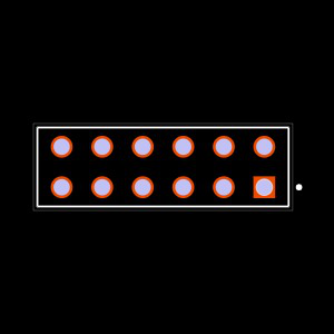 ESQ-106-39-G-D Footprint
