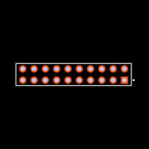 ESQ-110-44-S-D Footprint