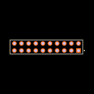 ESQ-110-58-L-D Footprint