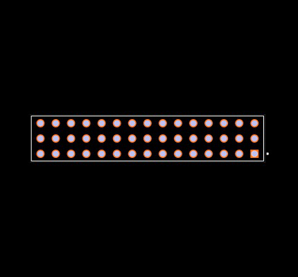 ESQ-115-44-S-T Footprint