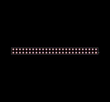 ESQ-126-34-G-D Footprint