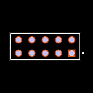 ESW-105-23-G-D-LL Footprint