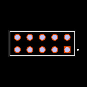 ESW-105-49-G-D Footprint
