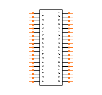 FTM-119-03-F-DV-SA-TR Symbol