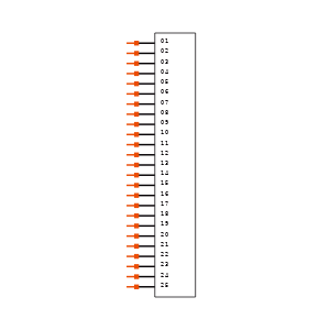 FTR-125-54-T-S-P Symbol