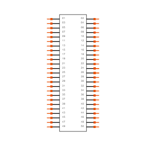 FTSH-125-02-L-DV-ES-P-TR Symbol