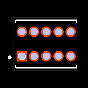 HDWM-05-57-S-D-250 Footprint