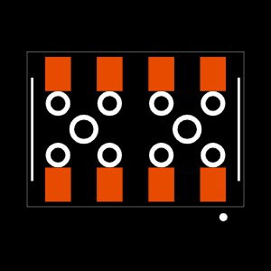 HLE-104-02-F-DV-BE-LC Footprint