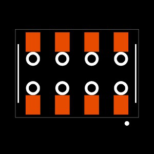 HLE-104-02-F-DV-BE-TR Footprint