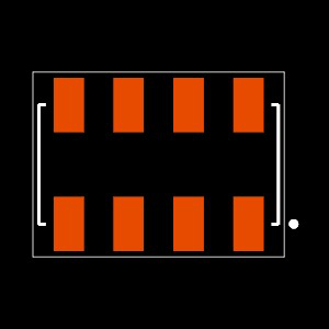 HLE-104-02-F-DV-K-TR Footprint
