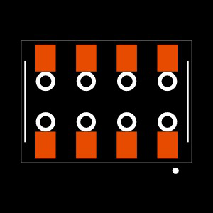 HLE-104-02-L-DV-BE-P Footprint
