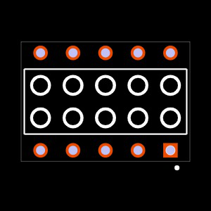 HLE-105-02-F-DV-PE Footprint
