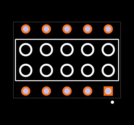 HLE-105-02-G-DV-PE-TR Footprint