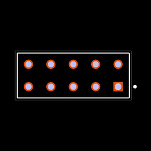 HLE-105-02-G-DV-TE-P-TR Footprint