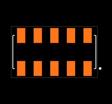 HLE-105-02-H-DV Footprint