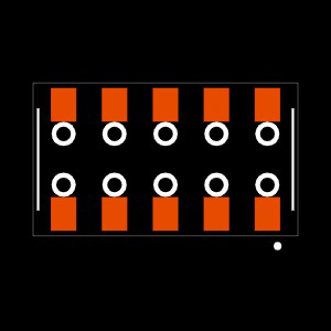 HLE-105-02-L-DV-BE-K Footprint