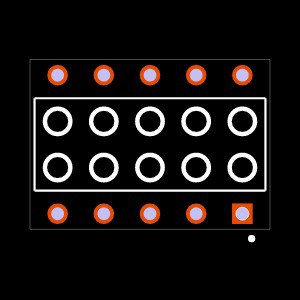 HLE-105-02-S-DV-PE Footprint