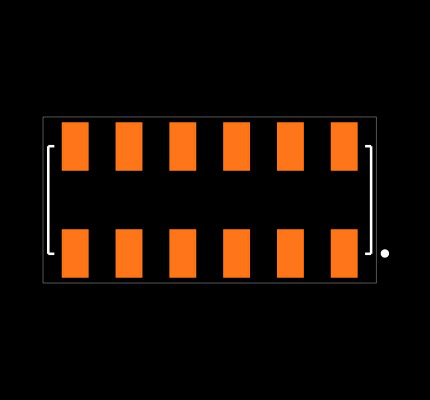 HLE-106-02-G-DV-P Footprint