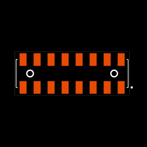 HLE-108-02-F-DV-LC Footprint