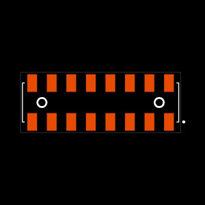 HLE-108-02-G-DV-LC Footprint