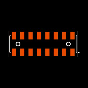 HLE-108-02-G-DV-LC-K Footprint