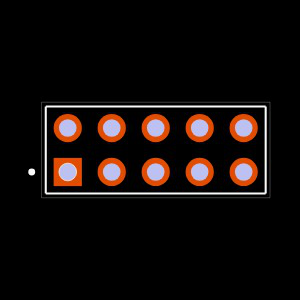 HMTSW-105-23-G-D-255 Footprint