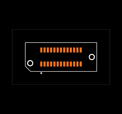 HSEC8-113-01-S-DV-A-PE-K-TR Footprint