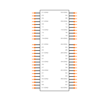 HSEC8-116-01-L-DP-A-WT-K Symbol